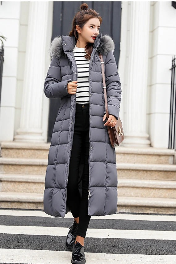 Warm Women's Down Puffer Jacket for Daily Wear