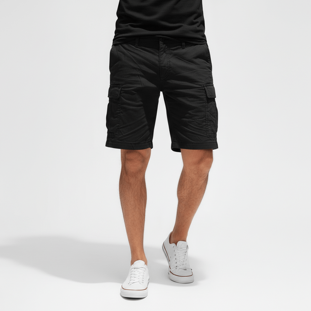Comfortable Cargo Shorts with Extra Pockets and Adjustable Belt