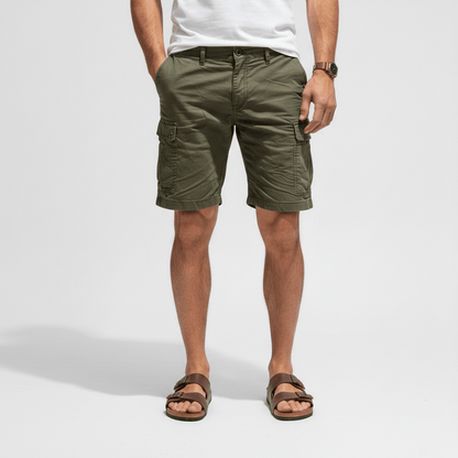 Comfortable Cargo Shorts with Extra Pockets and Adjustable Belt
