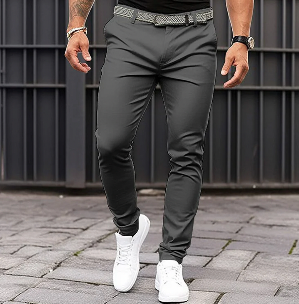 Relaxed Fit Men's Casual Trousers - OutfitLondon