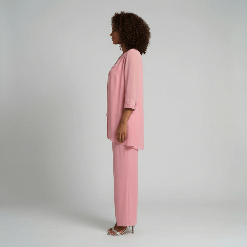 Women's Soft Two Piece Lounge Set Cardigan and Wide Leg Pants
