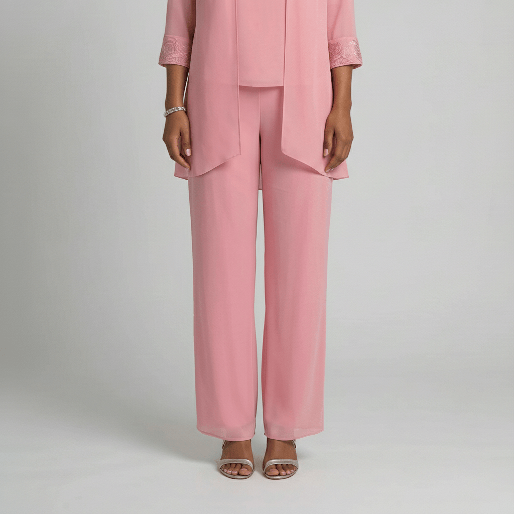 Women's Soft Two Piece Lounge Set Cardigan and Wide Leg Pants