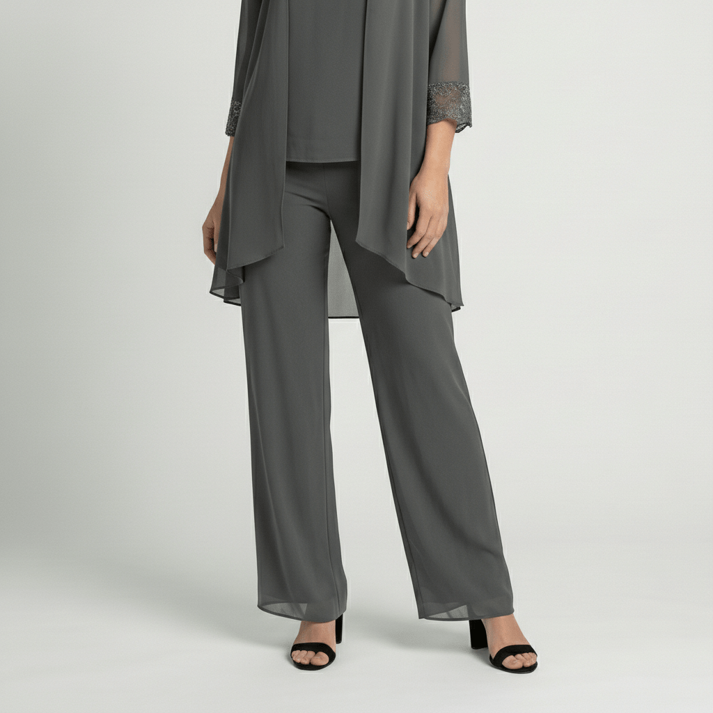 Women's Soft Two Piece Lounge Set Cardigan and Wide Leg Pants