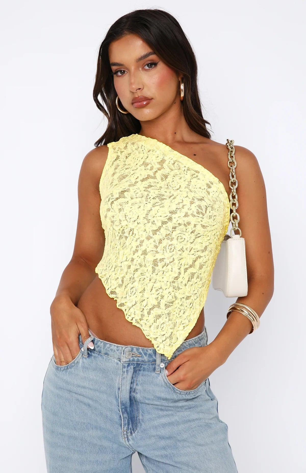 Chic Off Shoulder Lace Blouse