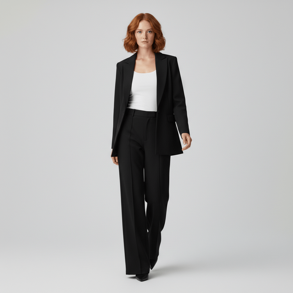 Relaxed Fit Blazer and Trousers Set - OutfitLondon