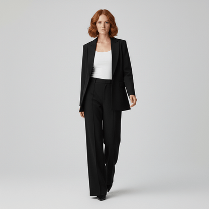 Relaxed Fit Blazer and Trousers Set - OutfitLondon