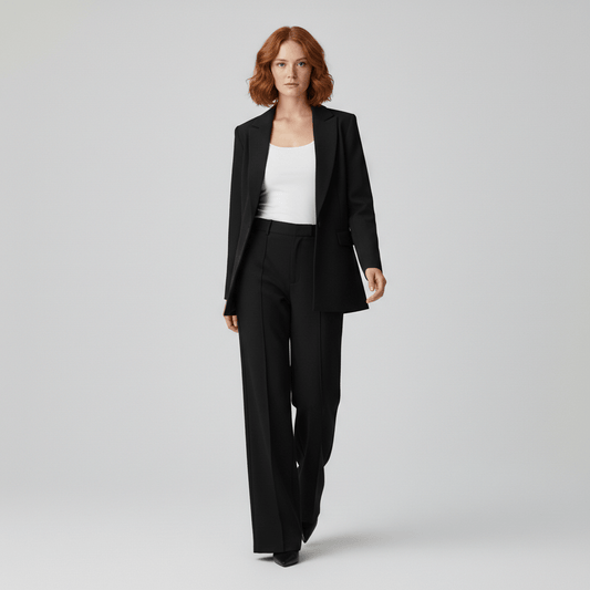 Relaxed Fit Blazer and Trousers Set - OutfitLondon