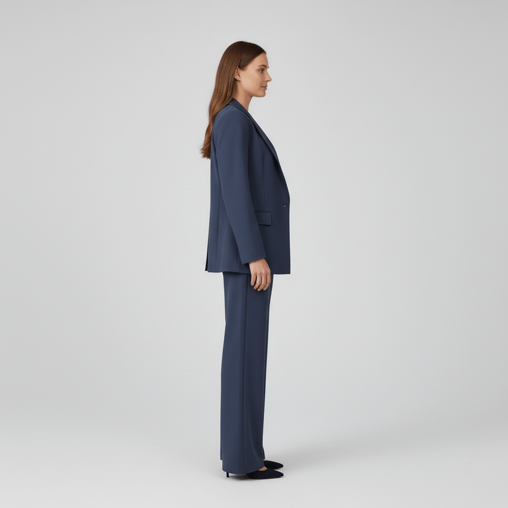Relaxed Fit Blazer and Trousers Set