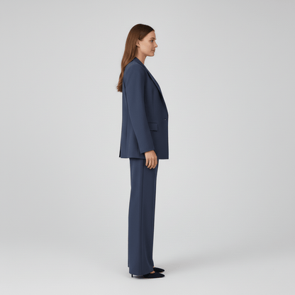 Relaxed Fit Blazer and Trousers Set