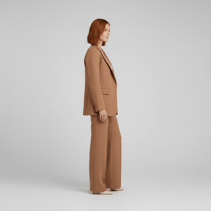 Relaxed Fit Blazer and Trousers Set