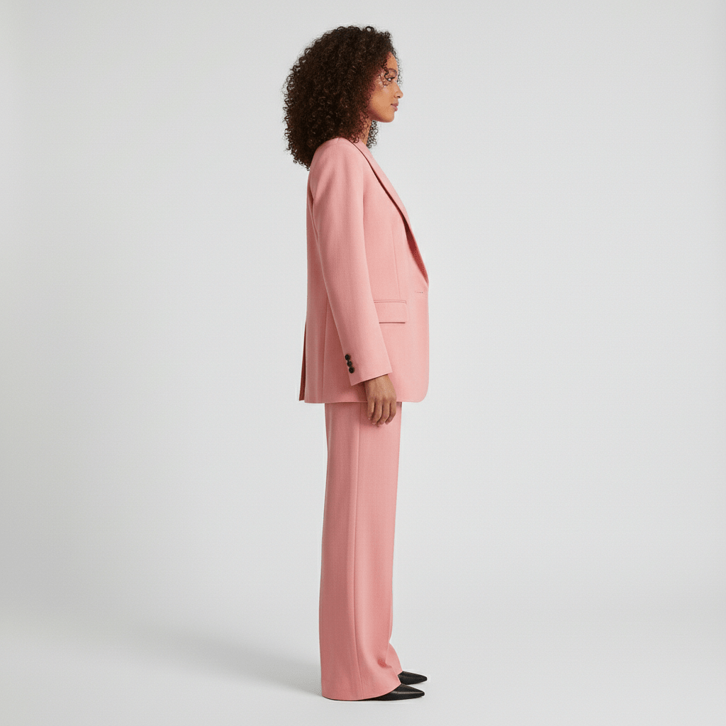 Relaxed Fit Blazer and Trousers Set