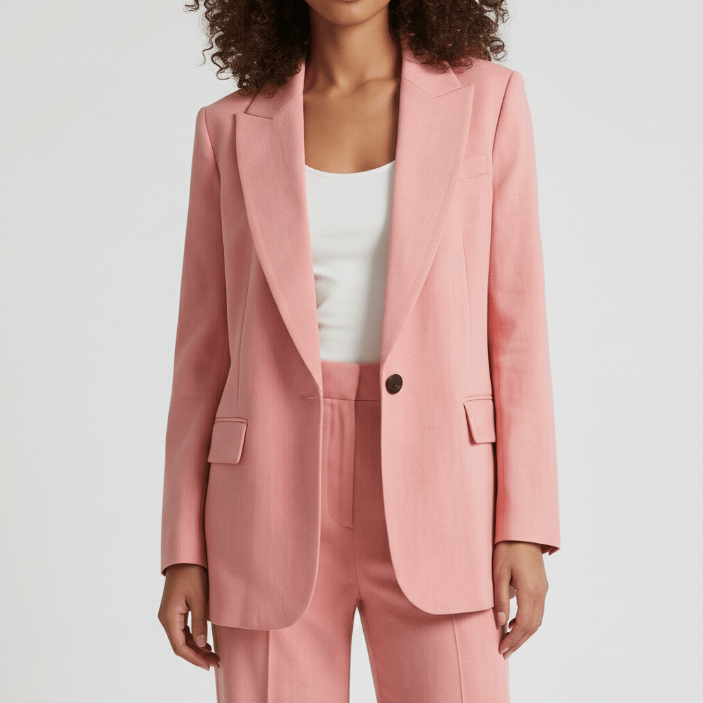 Relaxed Fit Blazer and Trousers Set