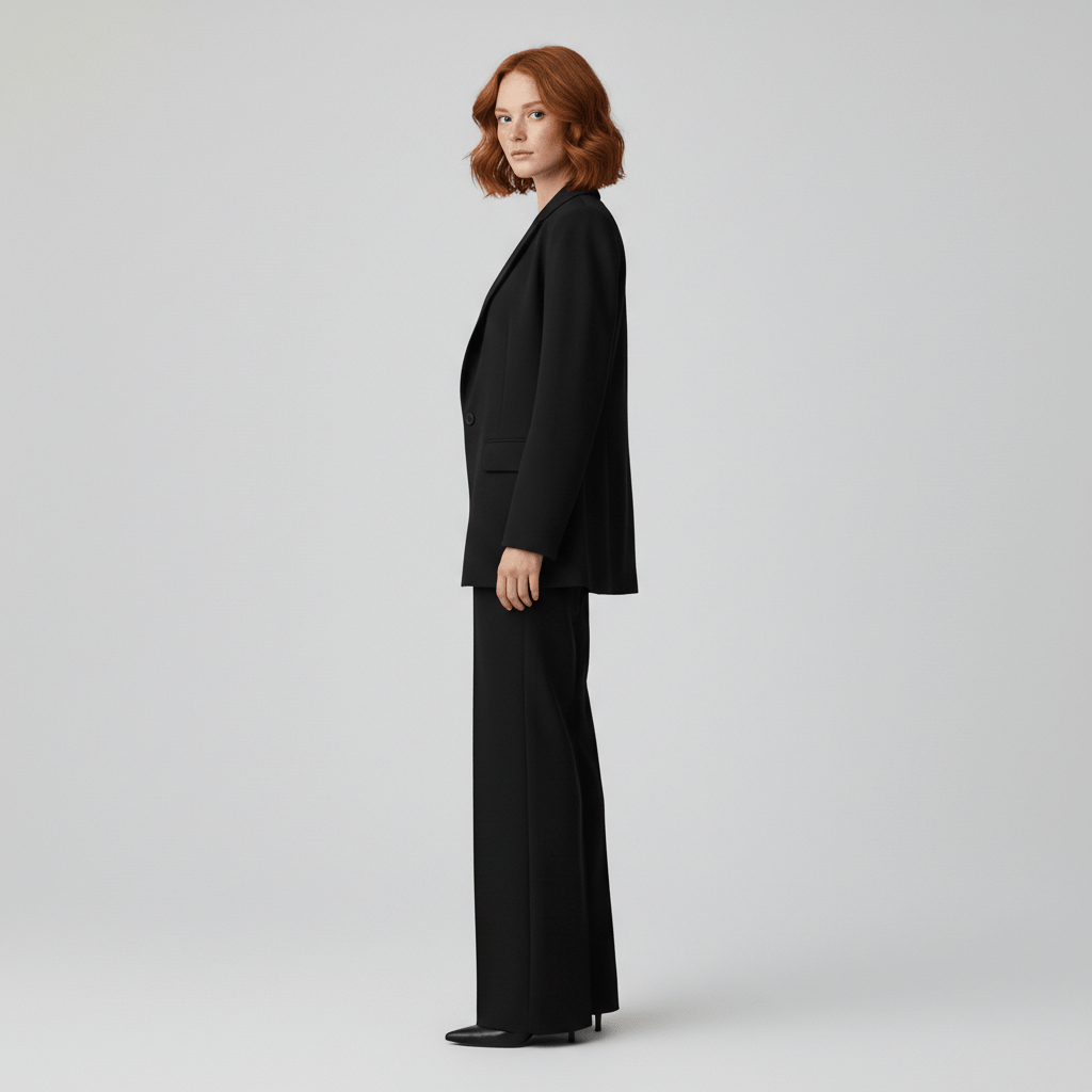 Relaxed Fit Blazer and Trousers Set