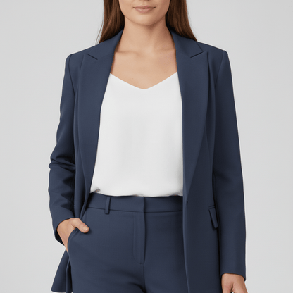 Relaxed Fit Blazer and Trousers Set