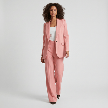 Relaxed Fit Blazer and Trousers Set