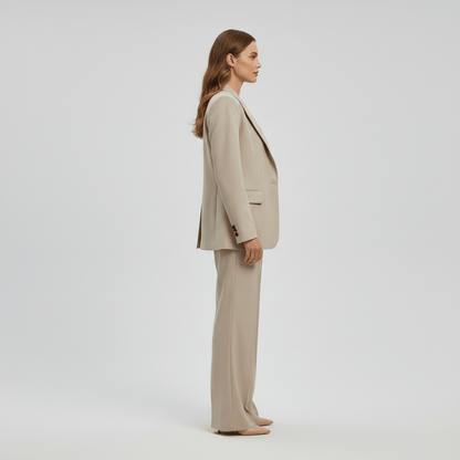 Relaxed Fit Blazer and Trousers Set