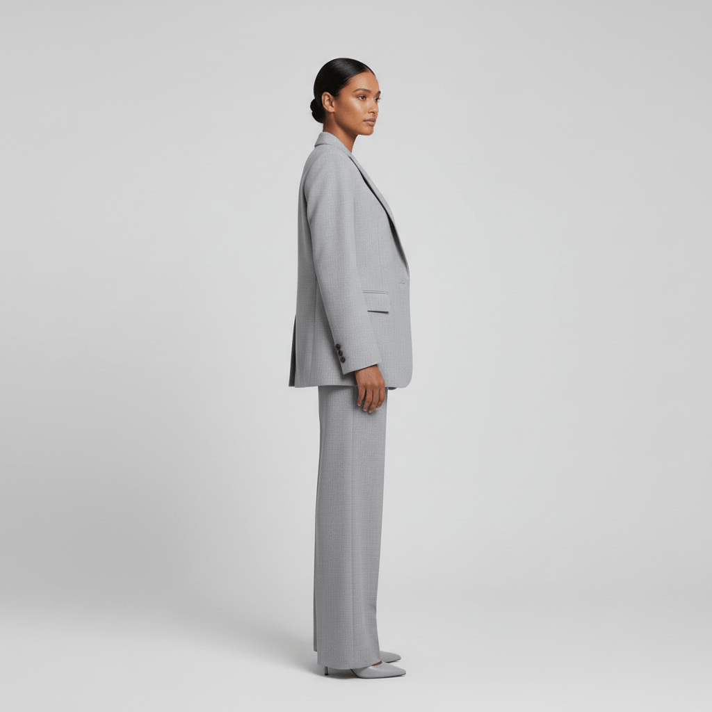 Relaxed Fit Blazer and Trousers Set