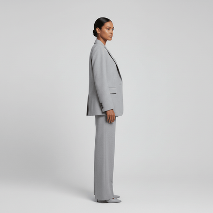 Relaxed Fit Blazer and Trousers Set