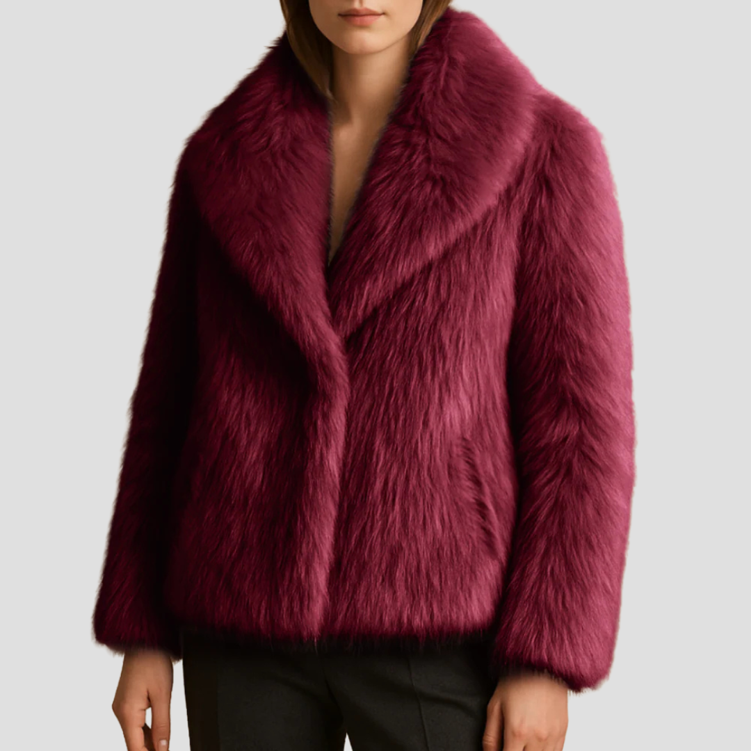 Soft Faux Fur Wrap Coat for Women