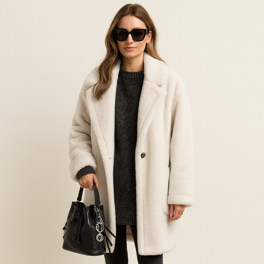Classic Women's Faux Fur Long Coat - OutfitLondon