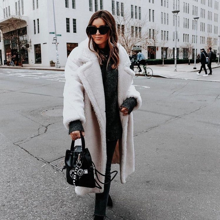 Classic Women's Faux Fur Long Coat