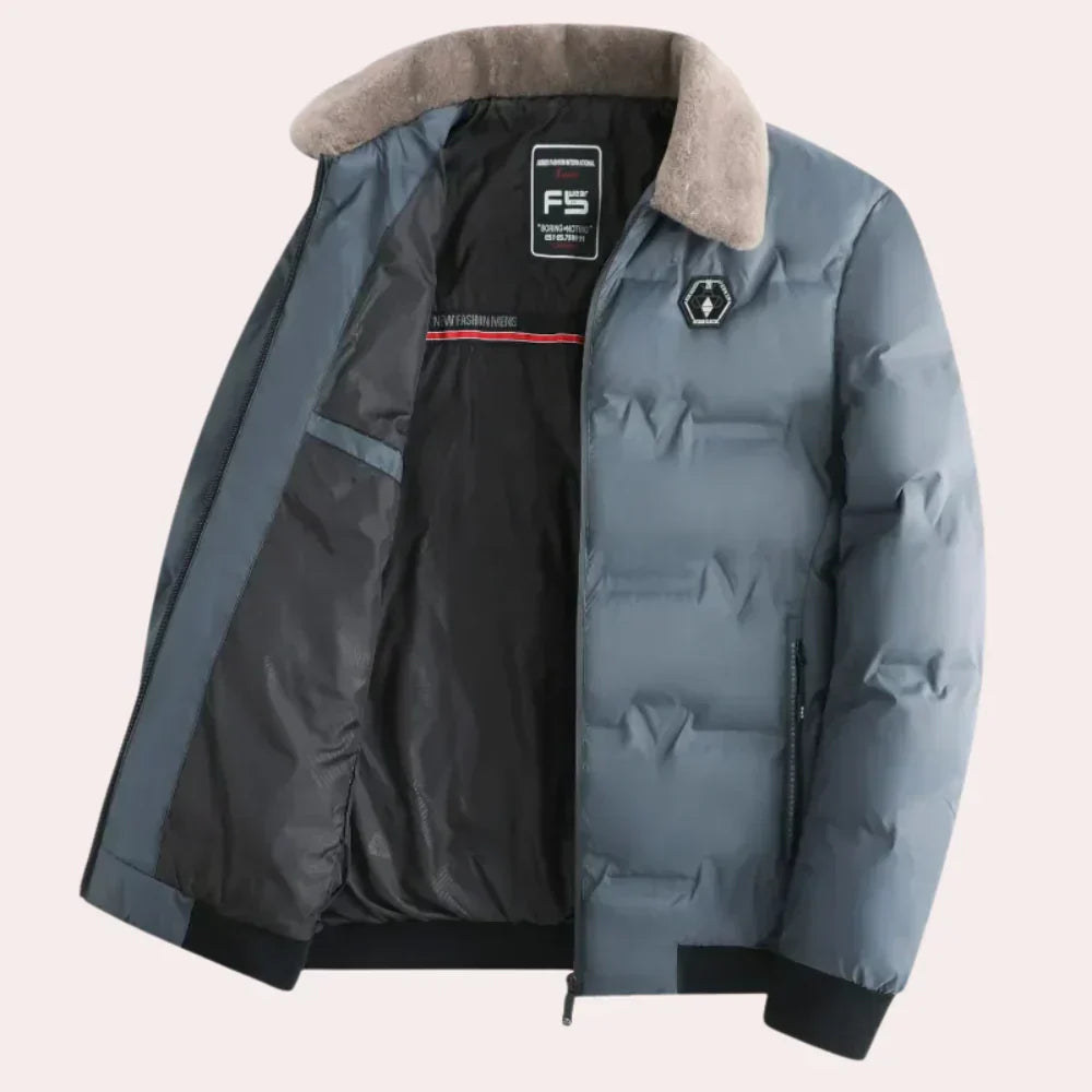 Men's Warm JUSTIN Parka Coat - OutfitLondon