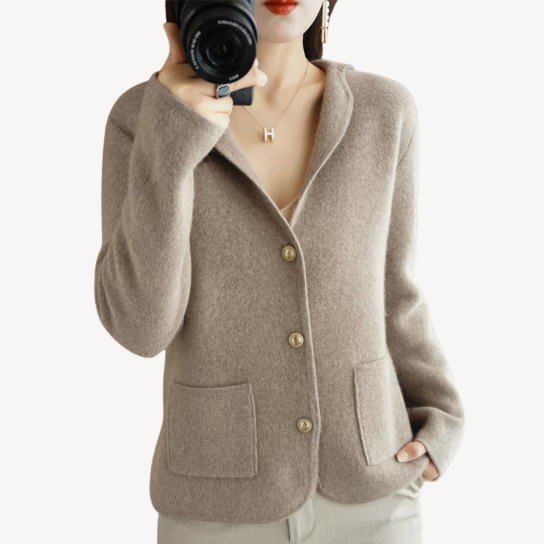 Ladies Soft Button Cardigan Sweater