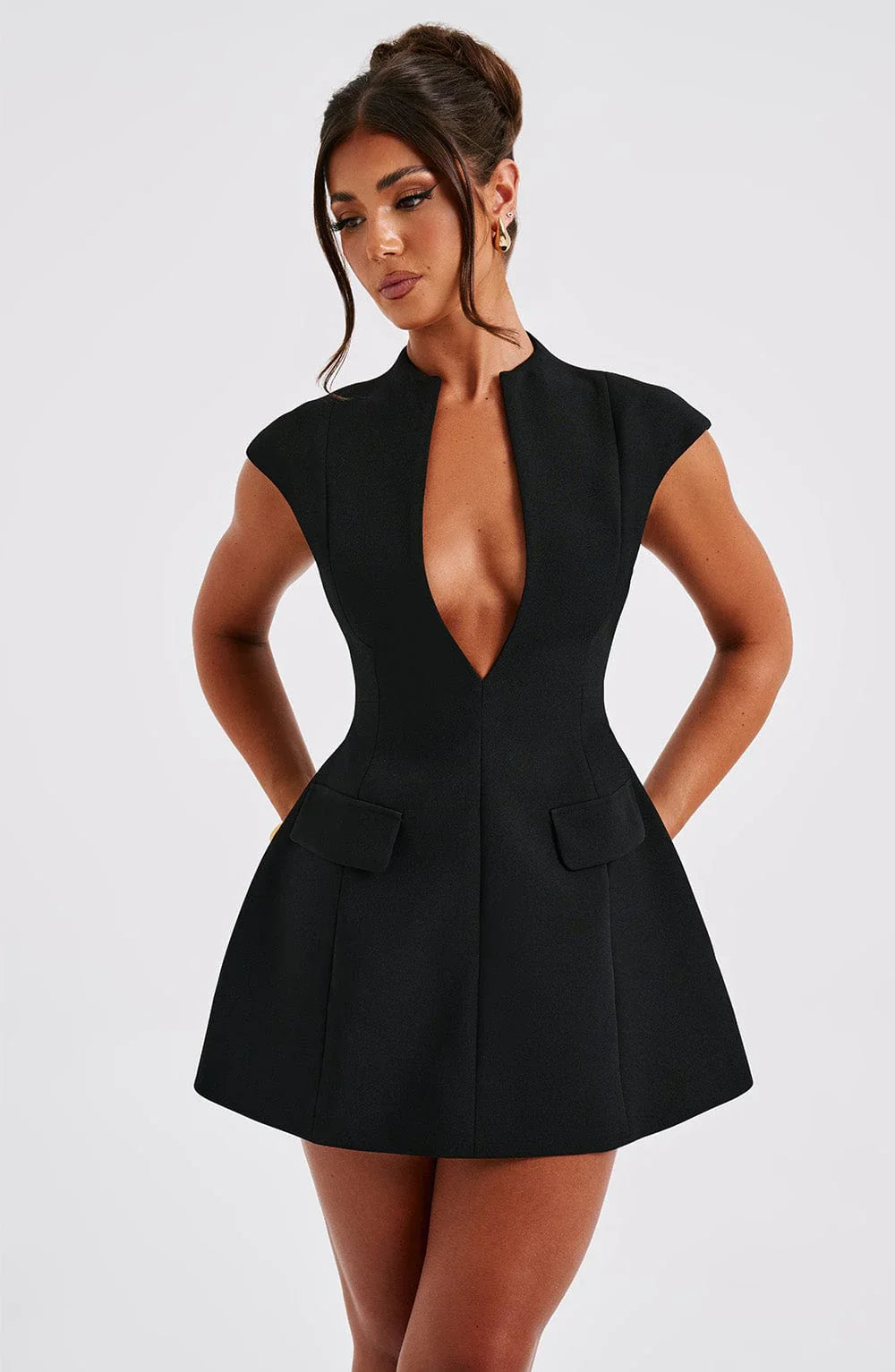 Kaira Dress | Elegant Mini Fit & Flare Dress