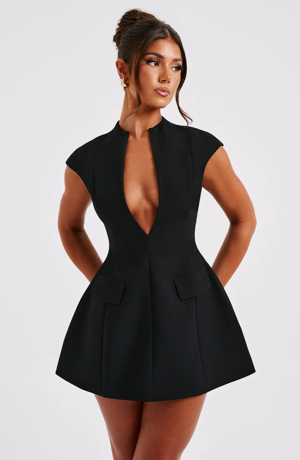 Kaira Dress | Elegant Mini Fit & Flare Dress
