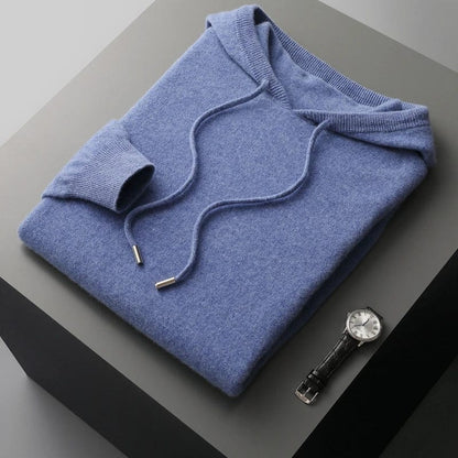 Slim Fit Breathable Men's Knit Hoodie