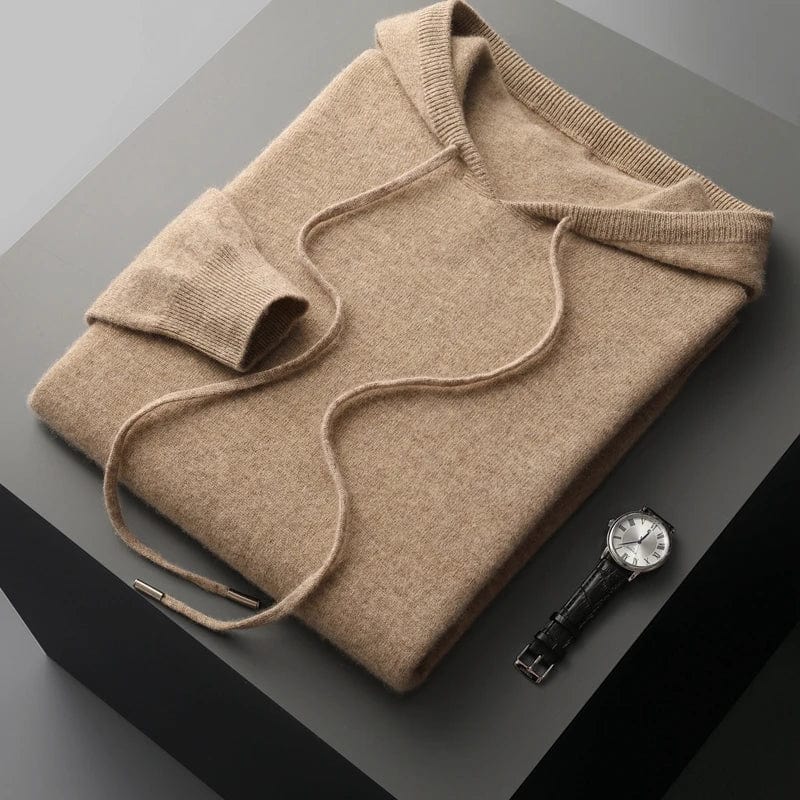 Slim Fit Breathable Men's Knit Hoodie