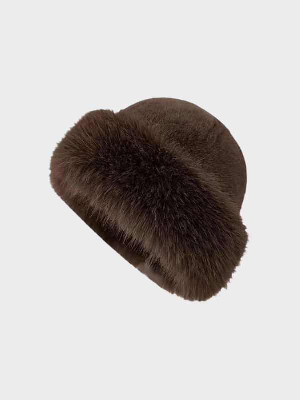 Warm Women's Faux Fur Beanie Hat