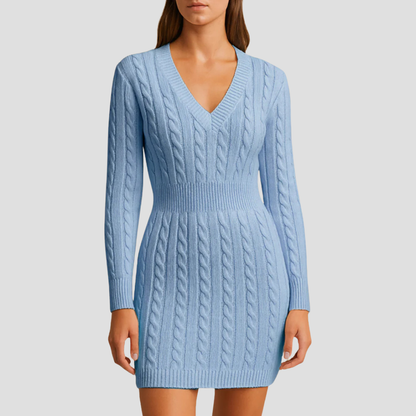 Ladies Cozy Knit Sweater Dress