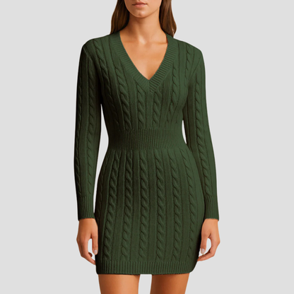 Ladies Cozy Knit Sweater Dress