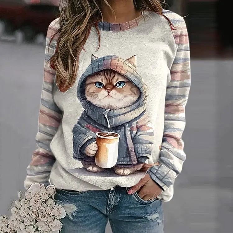 Warm Kitty Fleece Pullover - OutfitLondon