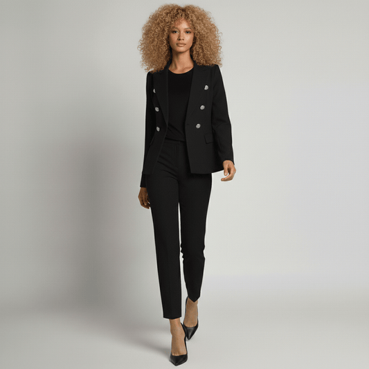 Women's 2 Piece Suit Tailored Blazer and Trousers - OutfitLondon