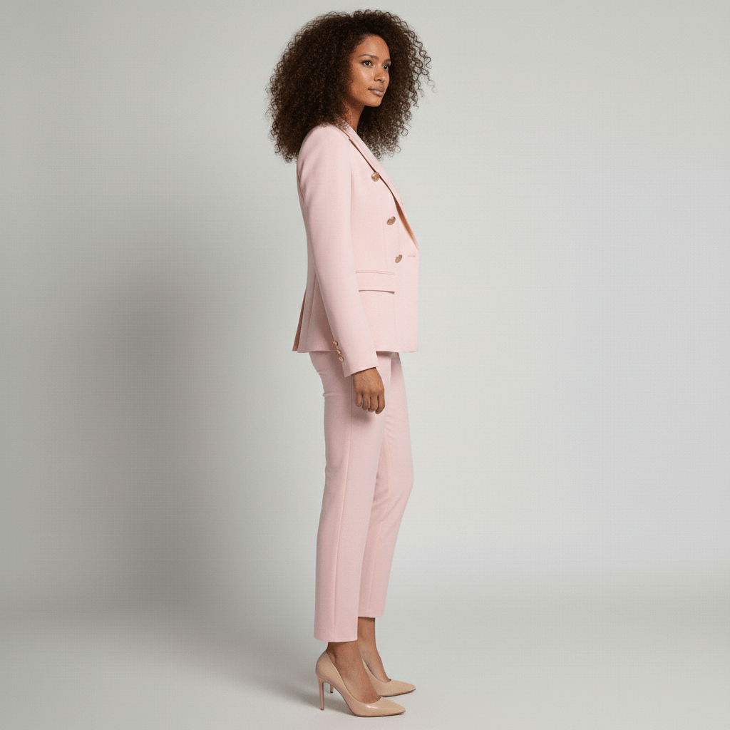 Women's 2 Piece Suit Tailored Blazer and Trousers
