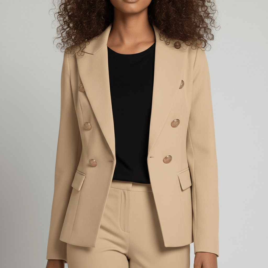Women's 2 Piece Suit Tailored Blazer and Trousers