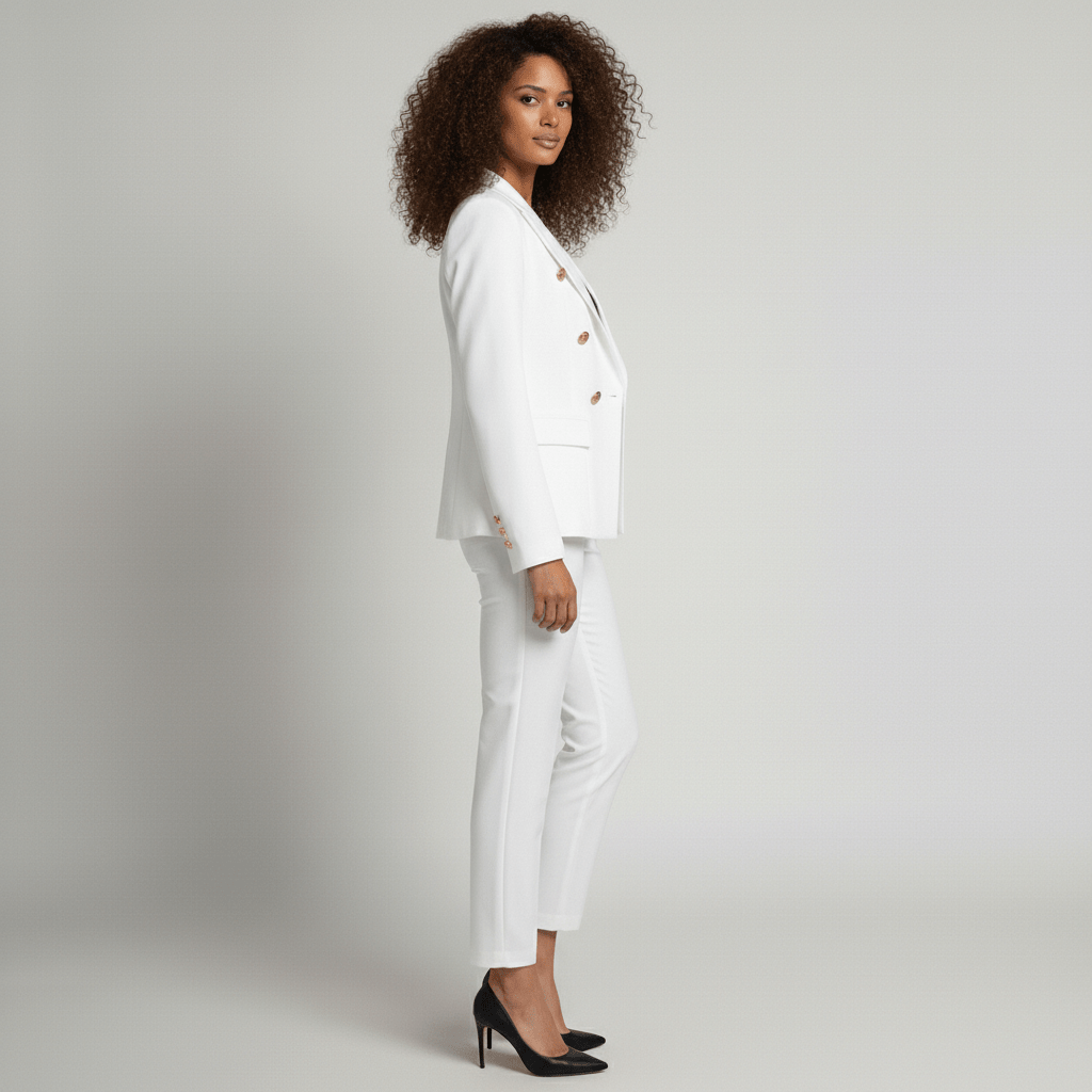 Women's 2 Piece Suit Tailored Blazer and Trousers