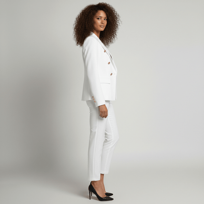 Women's 2 Piece Suit Tailored Blazer and Trousers