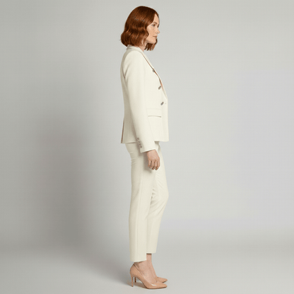 Women's 2 Piece Suit Tailored Blazer and Trousers