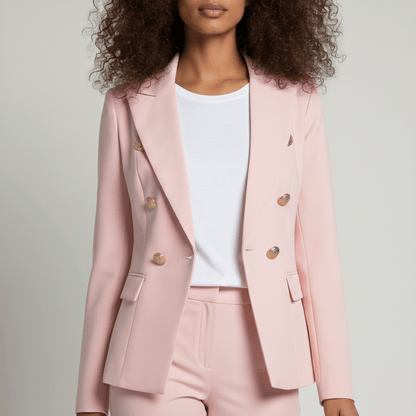 Women's 2 Piece Suit Tailored Blazer and Trousers