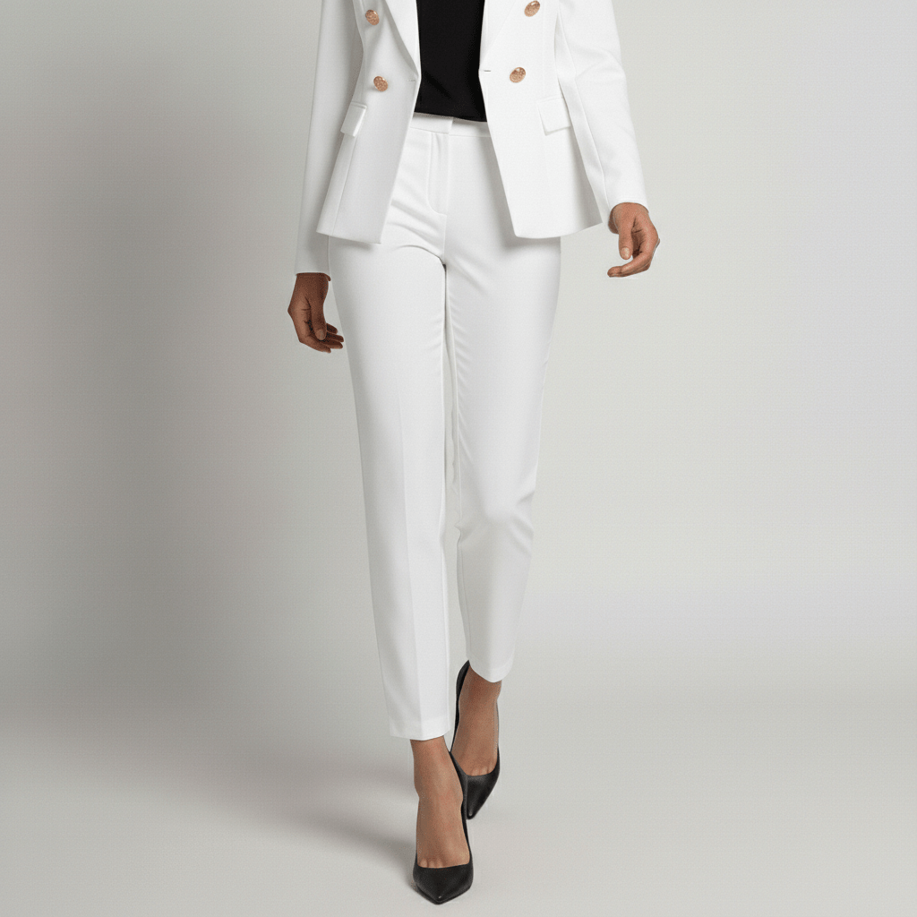 Women's 2 Piece Suit Tailored Blazer and Trousers