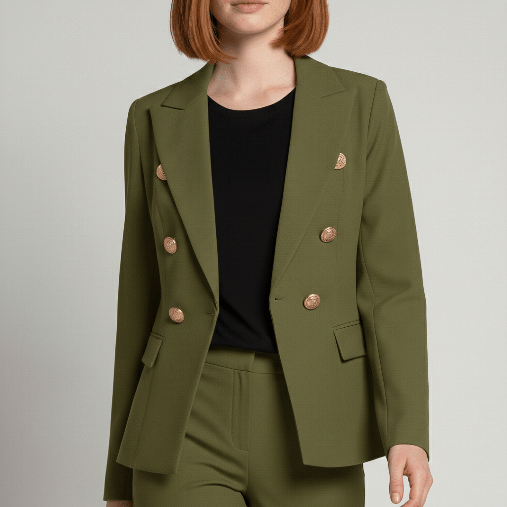 Women's 2 Piece Suit Tailored Blazer and Trousers