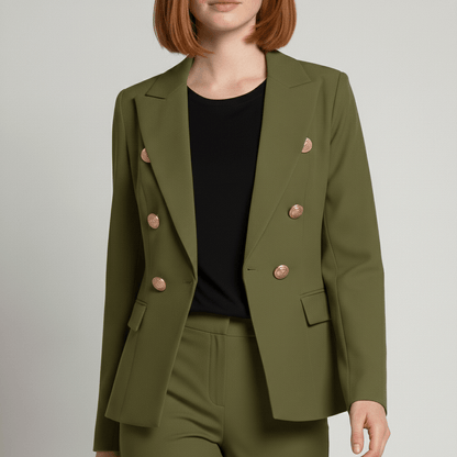 Women's 2 Piece Suit Tailored Blazer and Trousers