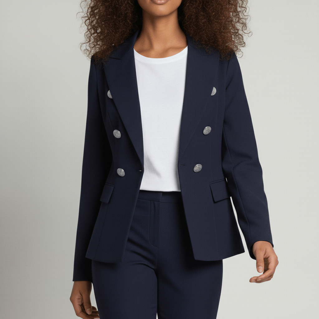 Women's 2 Piece Suit Tailored Blazer and Trousers