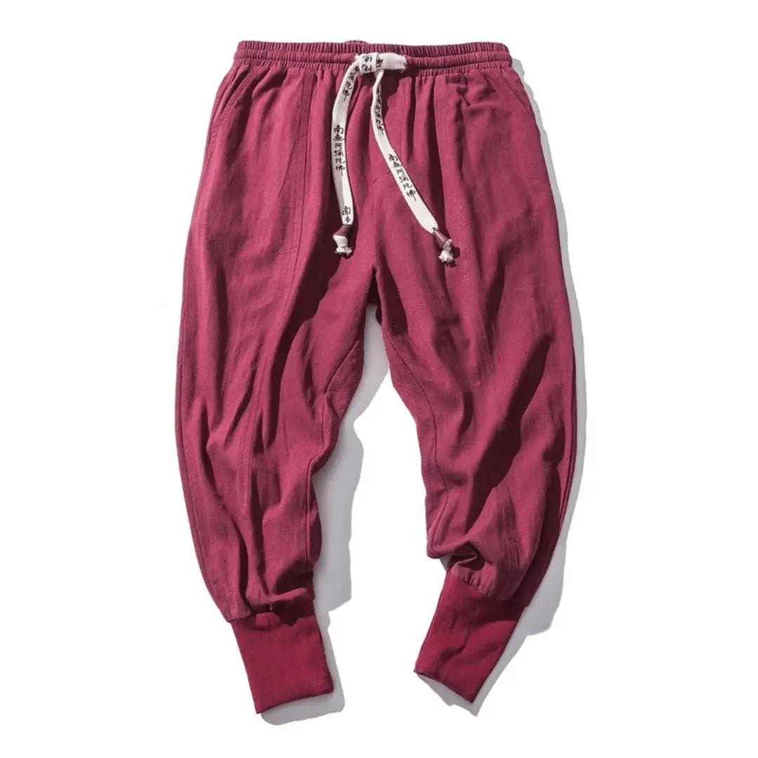 Men's Cotton Blend Drop Crotch Pants