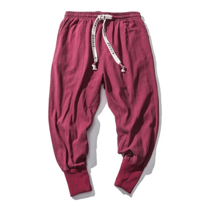 Men's Cotton Blend Drop Crotch Pants