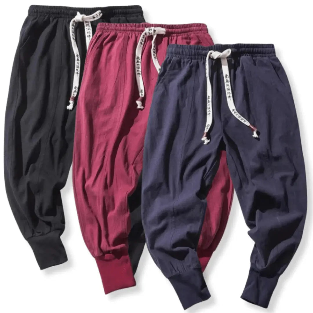 Men's Cotton Blend Drop Crotch Pants