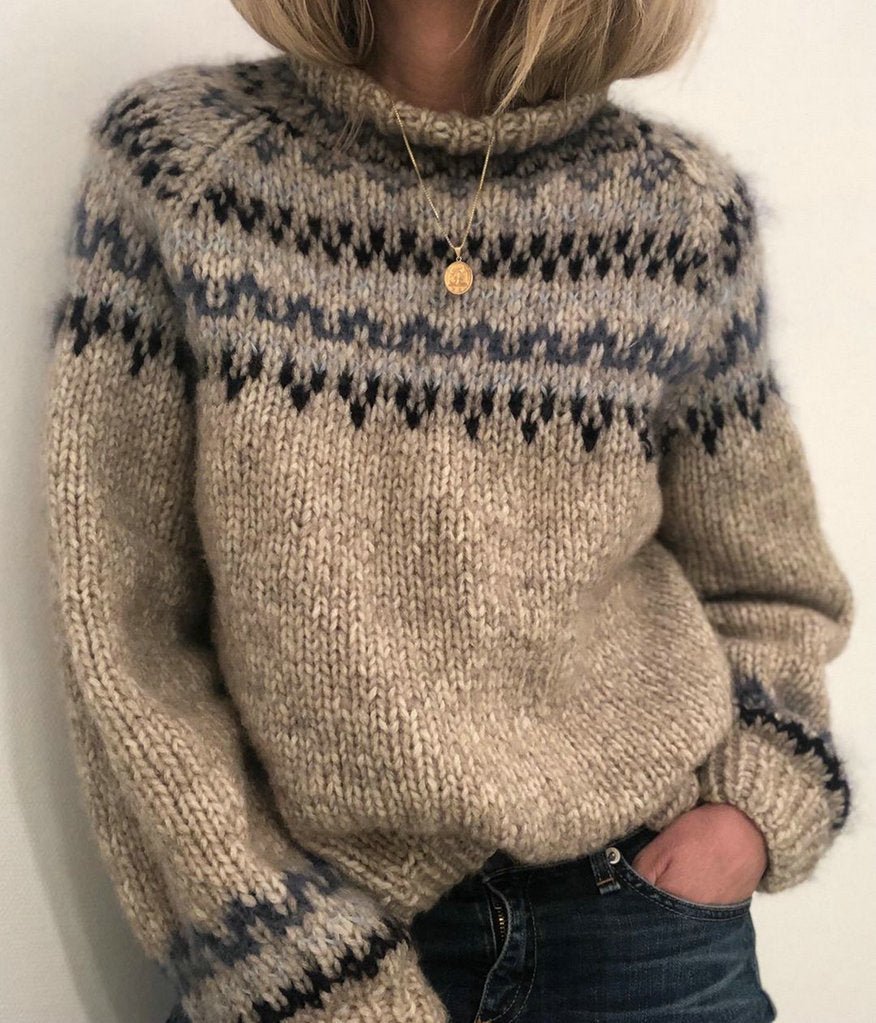 Classic Fair Isle Knit Women's Sweater